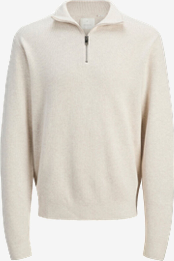 Jack & Jones Jprblamilano Stitch Knit Half Zip Sn XL Cream XL