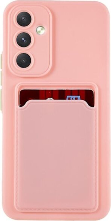 Deksel med Kortholder til Samsung Galaxy A54 - Rosa