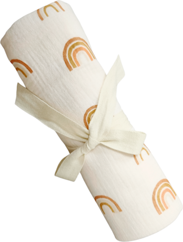 Bilde av Musselinteppe Regnbue Carlo Baby