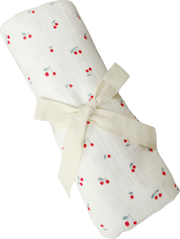 Bilde av Musselinteppe Kirsebær Carlo Baby