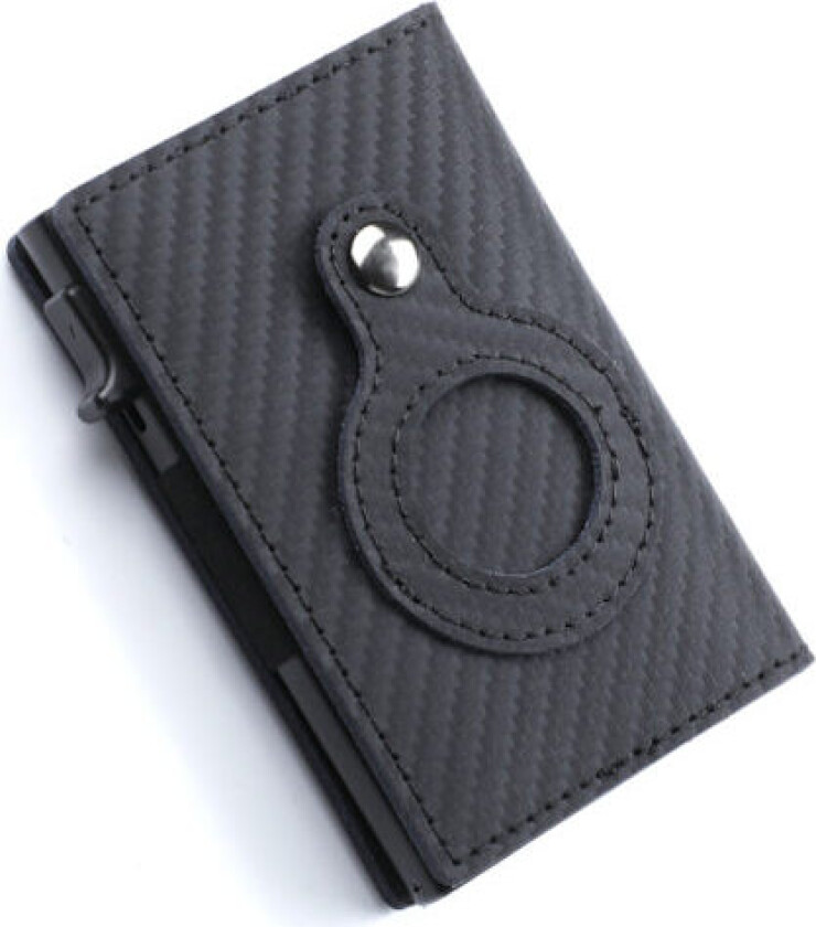 Slank lommebok for menn med AirTag-lomme, pengespenne og RFID-blokkering