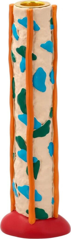 Styles lysestake flekker 21 cm Blue-orange