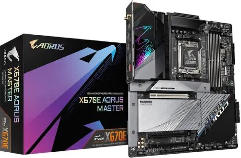 Gigabyte X670e Aorus Master Utvidet Atx (e-atx) Hovedkort