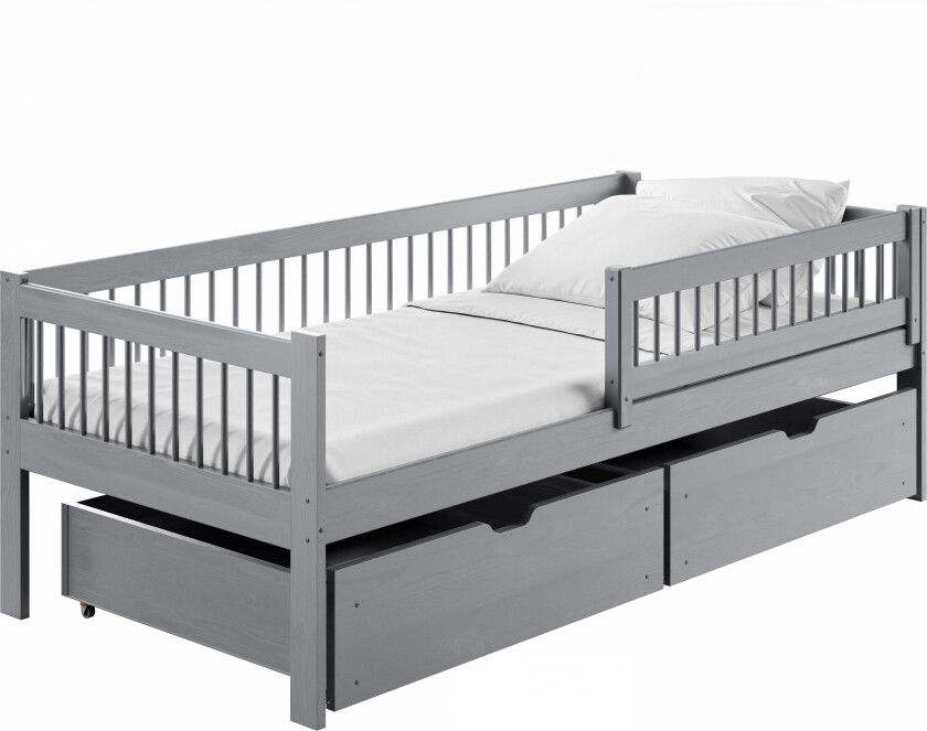 EDI Enkeltseng 90x200, Grå - Juniorsenger - Furu