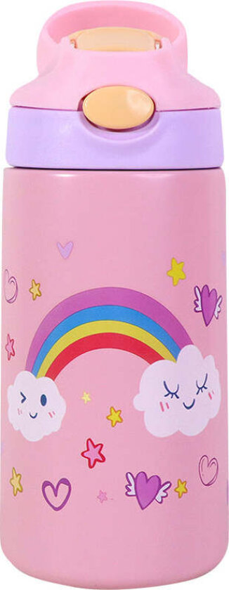 Play Drikkeflaske Stål 400ml Rosa