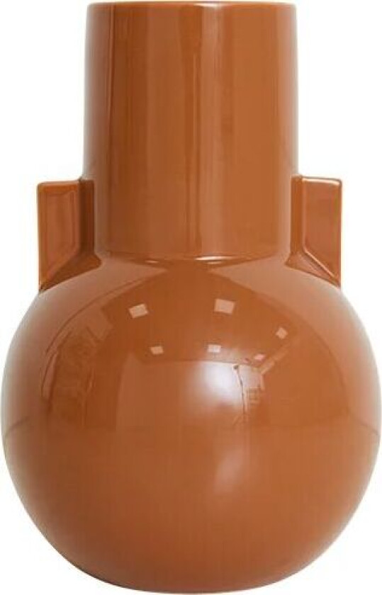 Ceramic vase small 26 cm Caramel