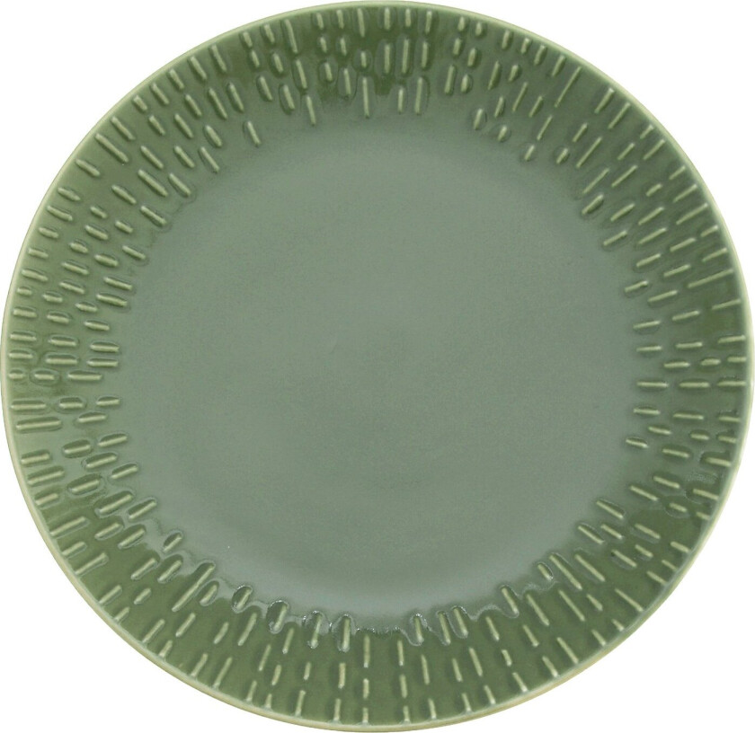 - Life in Colour - Confetti - Olive dessert plate w/relief porcelain (13402)