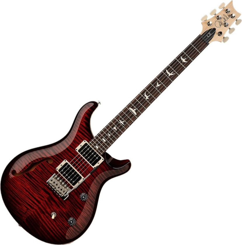 PRS CE24 Semi Hollow Fire Red Burst