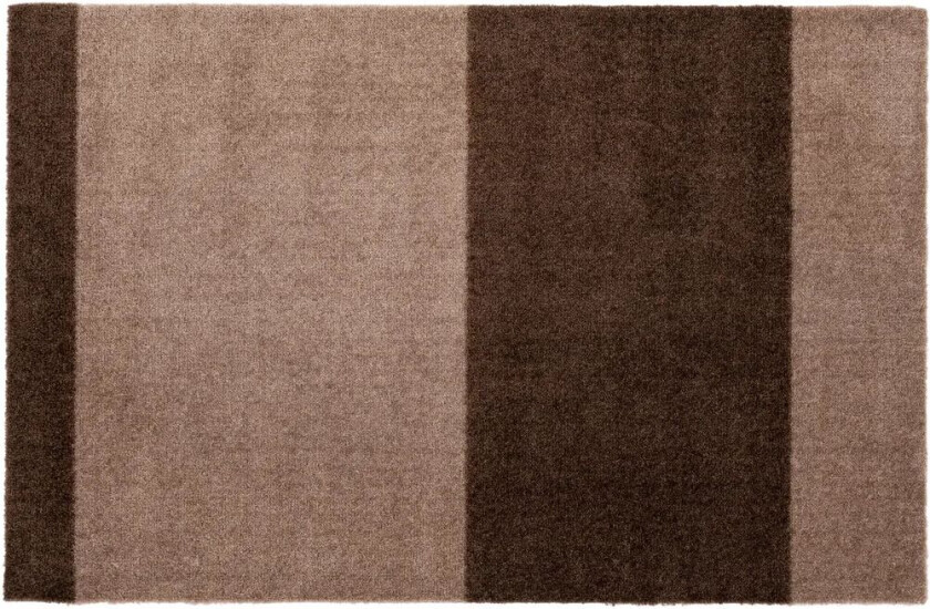 tica copenhagen Stripes by tica, horisontal, dørmatte Sand-brown, 60 x 90 cm