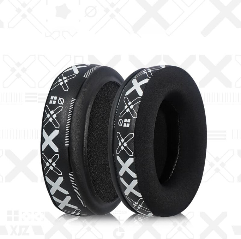 INF Utskiftbare øreputer til HyperX Cloud 2 - Pustende øreputer i issilke (hvit trykk)