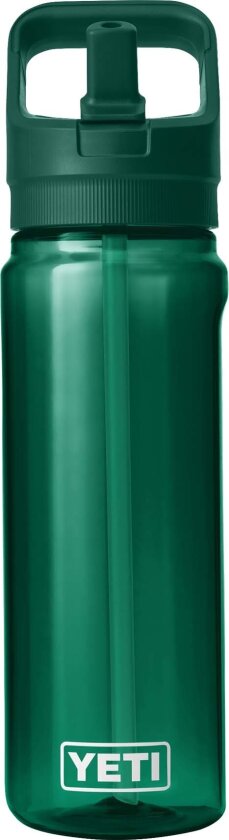 Yonder 750 ml Straw Water Bottle Black Forest Green
