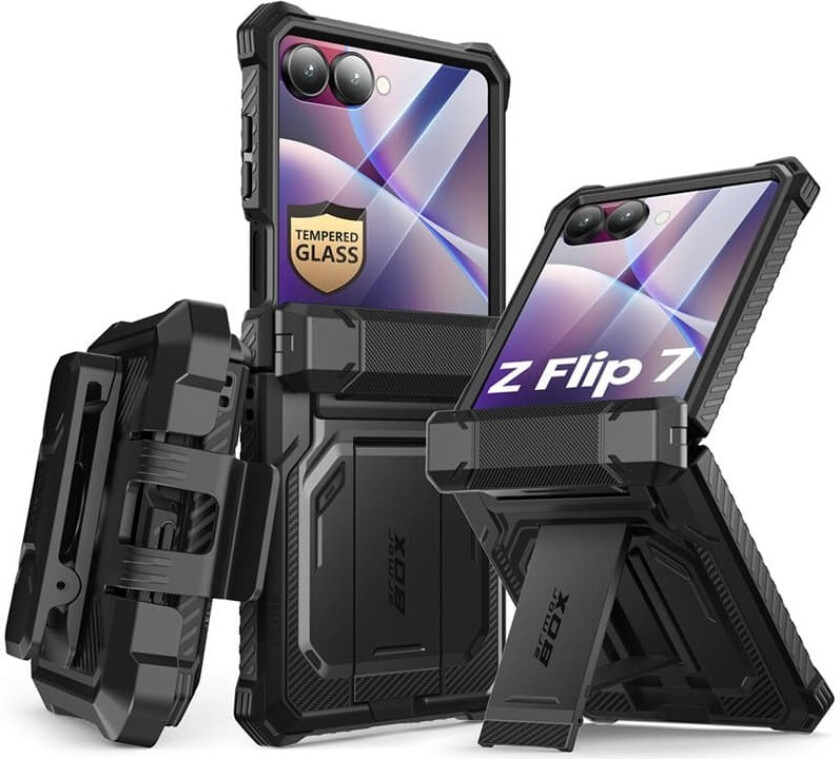 i-Blason Armorbox deksel Samsung Galaxy Z Flip 7 - Svart