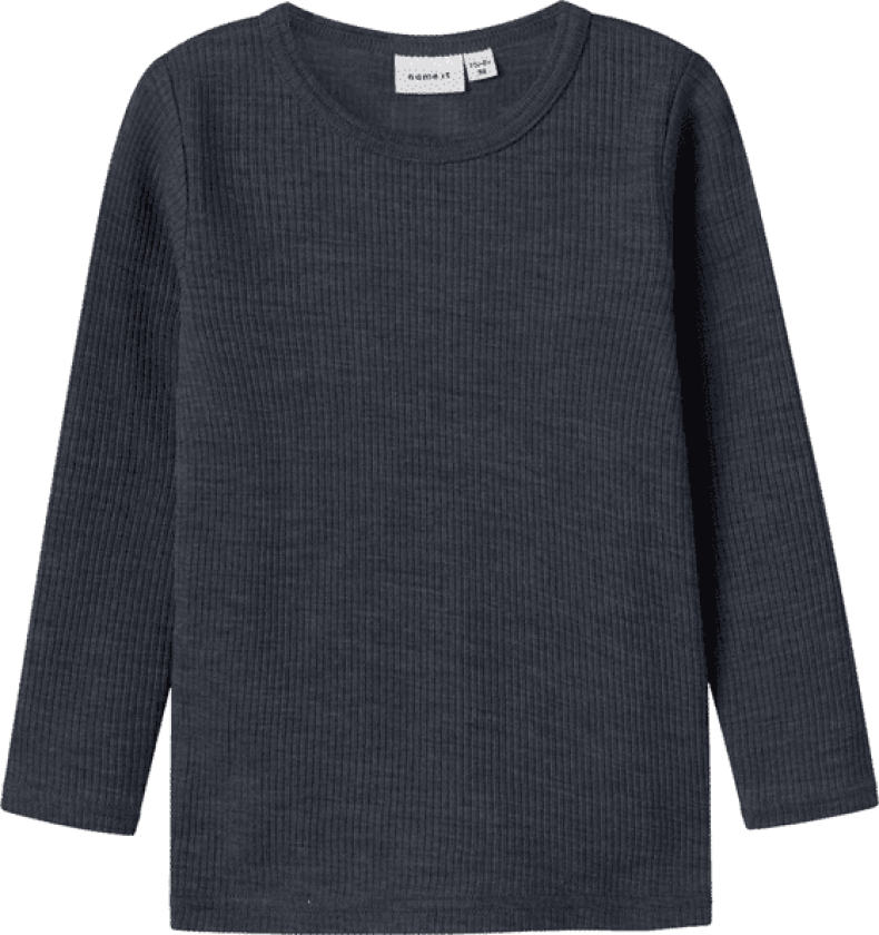 Bilde av Name It Nmnwax Wool Rib genser småbarn, Ombre Blue