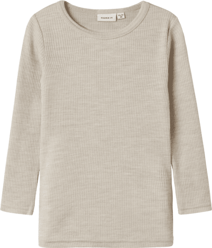 Name It Nmnwax Wool Rib genser småbarn, Nacreous Cloud