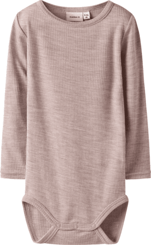 Name It Nbnwax Wool Rib body, Shadow Gray