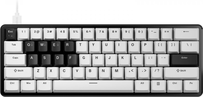 Pcmk 3 He 60 Magnetic Tastatur Ansi - Hvit