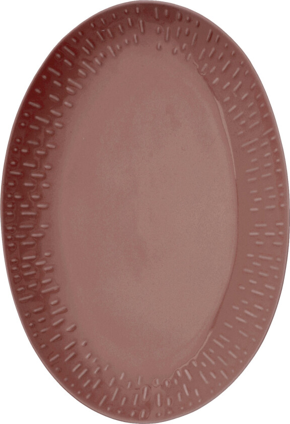 - Life in Colour - Confetti - Bordeaux oval dish w/relief porcelain (13374)