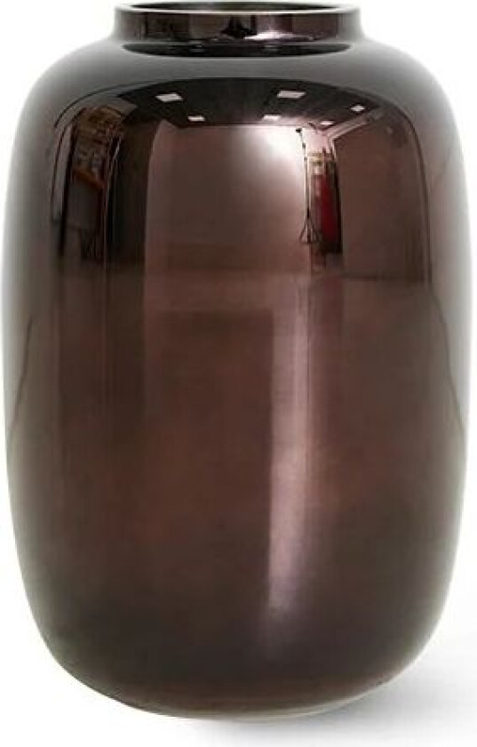 Hkliving glassvase chrome 20,2 cm Brown metallic
