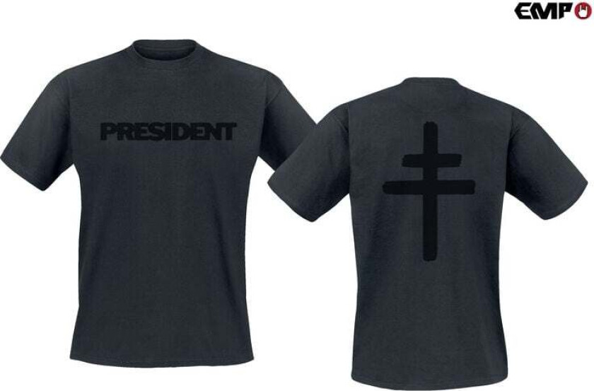T-skjorte - Black Cross - S til 4XL - Herrer - svart