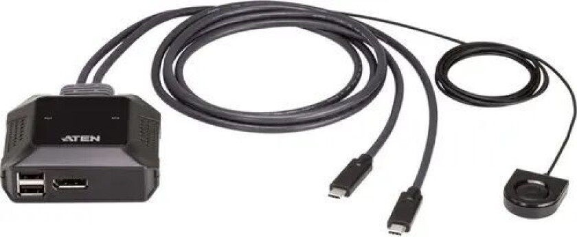 Aten 2-port Usb-c 4k Displayport Kvm Switch