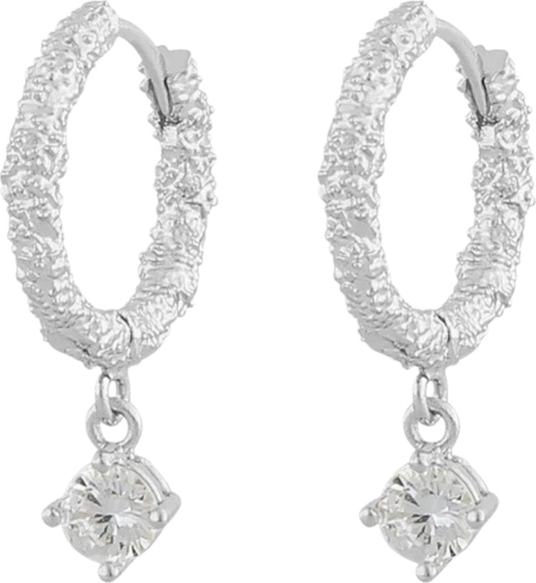 Palma Small Ring Pendant Ear Silver Clear