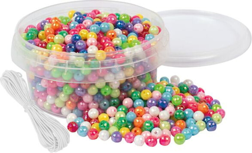 Perler I Boks, Krystaller Ø 6 mm, 700 stk Playbox