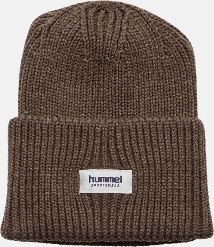 hmlJR HEAVY RIB KNIT BEANIE, PEPPERCORN, OS CHILD, pannebånd