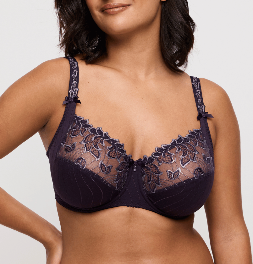 Deauville BH med bøyle, lilla, Størrelse: 80D, Kvinner