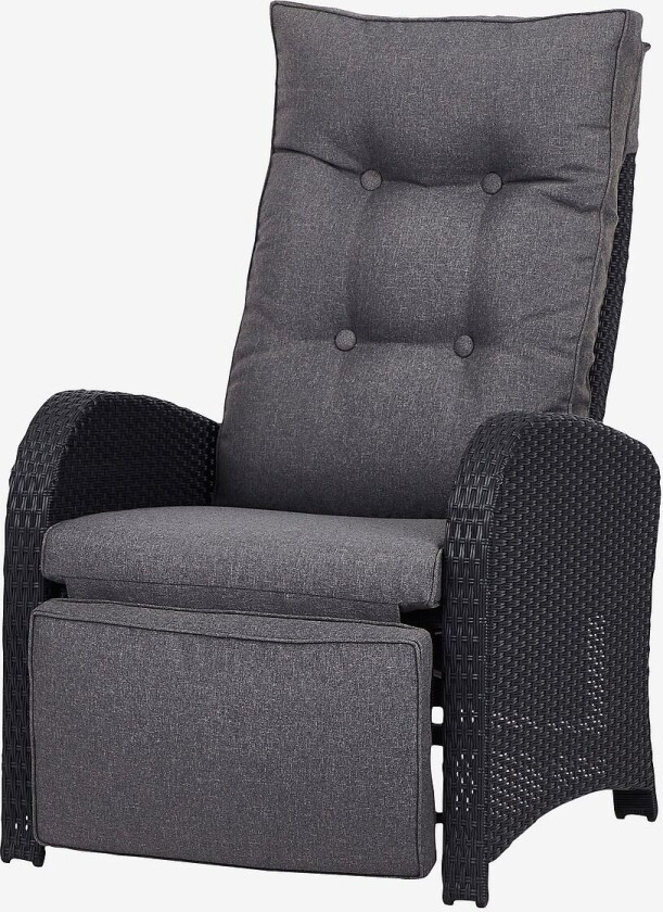 HAGESTOL MED PUTE REGULERBAR 2 STK., Svart