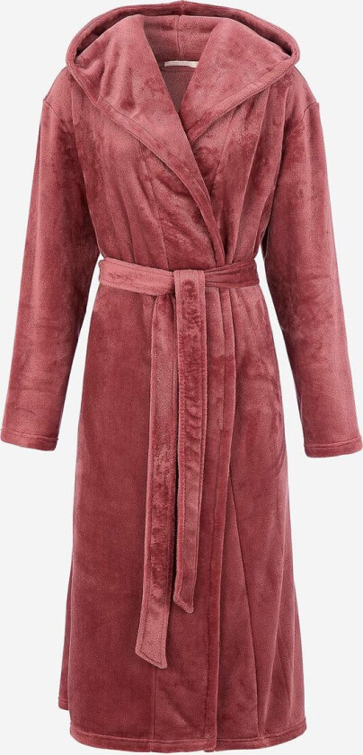 Morgenkåpe i fleece med hette