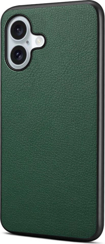 iPhone 17 Hybrid Plast Deksel med Skinntekstur – Grønn