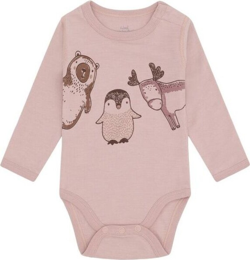 Hust and Claire Baloo Animals ull/bambus body, Adobe Rose