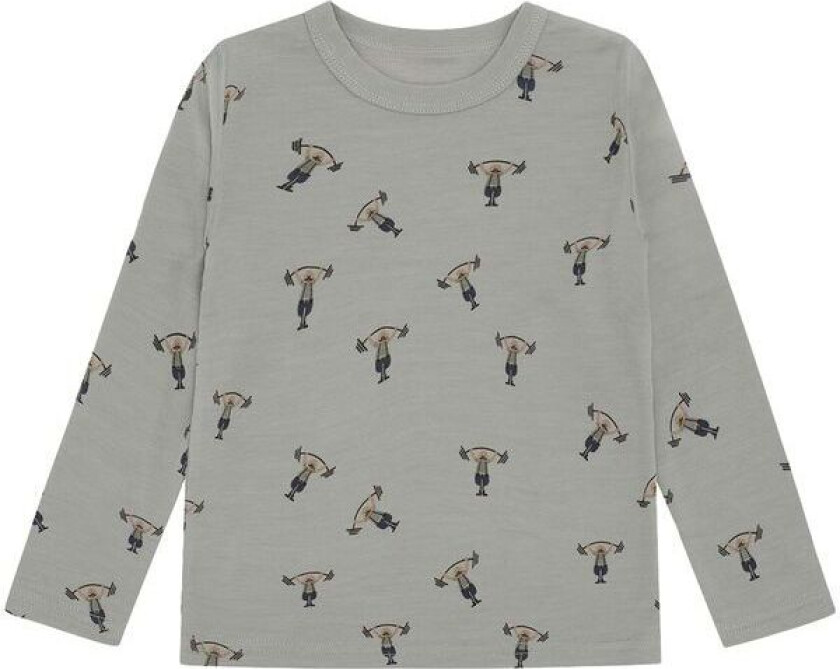 Hust and Claire Abba Strong Man ull/bambus genser,Forest Fog