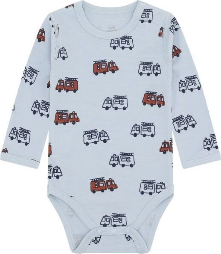 Hust and Claire Baloo Firetruck ull/bambus body, Baby Blue