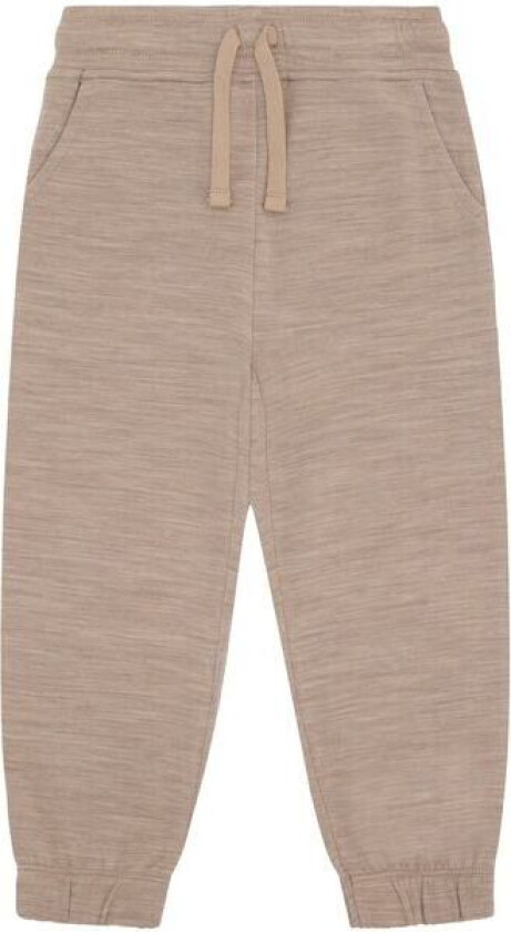 Hust and Claire Galon ull/bambus joggebukse, Biscuit
