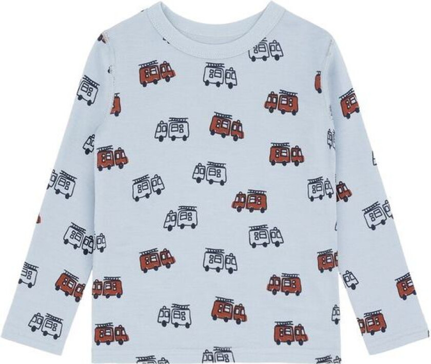 Hust and Claire Abba Firetruck ull/bambus genser, Baby Blue