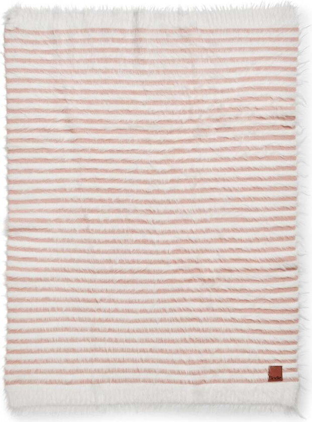 Elodie Furry Knit Teppe, Faded Rose - Tekstiler - Akryl,Nylon,Polyester