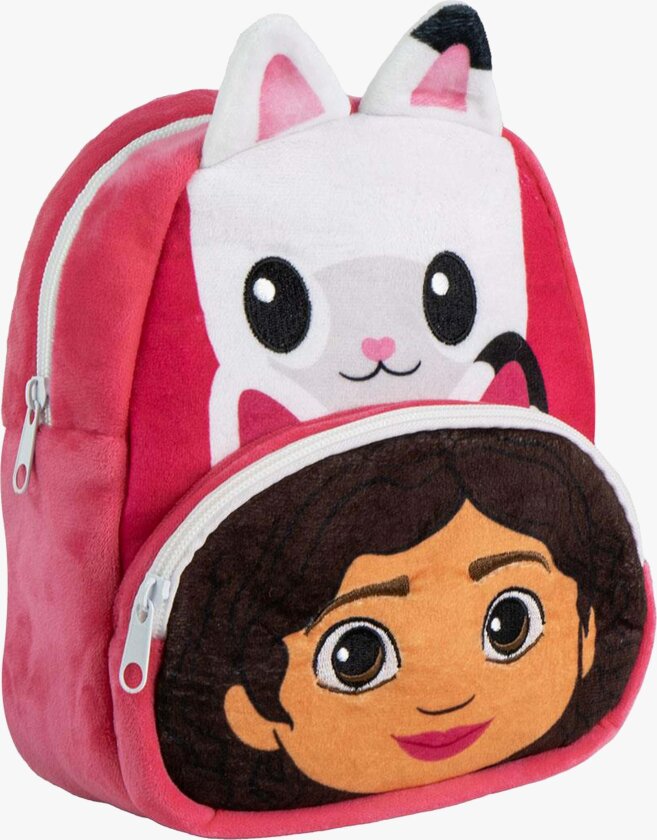Plysj Ryggsekk, Rosa - Ryggsekker - Polyester