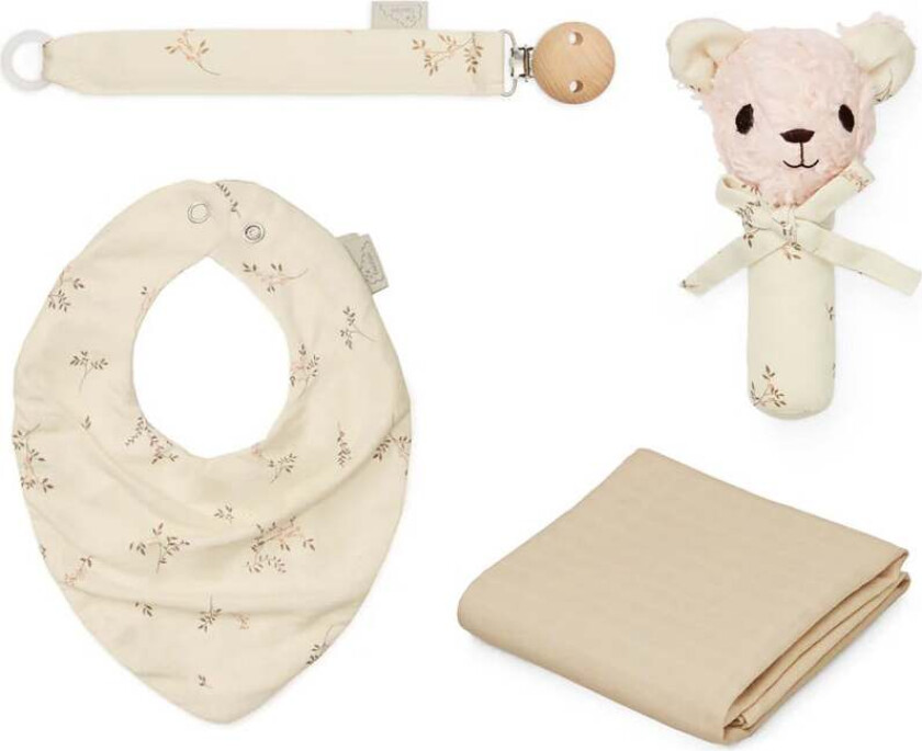 Bilde av Baby Essentials Gavesett, Ashley - Gulpekluter & Babytepper - Bomull