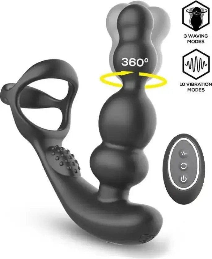 Klark Waving & Vibrating Plug With Remote