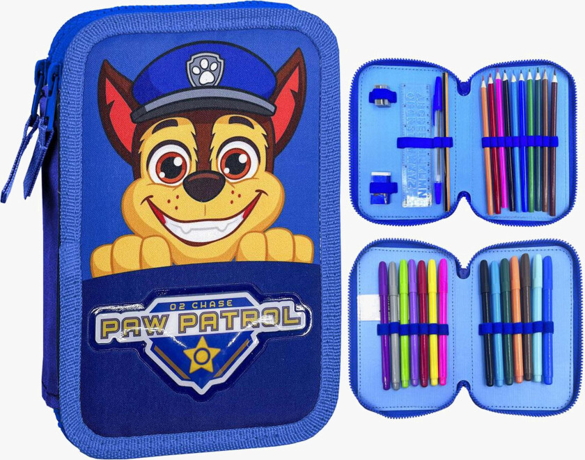 Dobbeltpennal, Blå - Pennal - Polyester