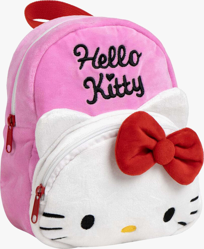Plysj Ryggsekk, Rosa - Ryggsekker - Polyester