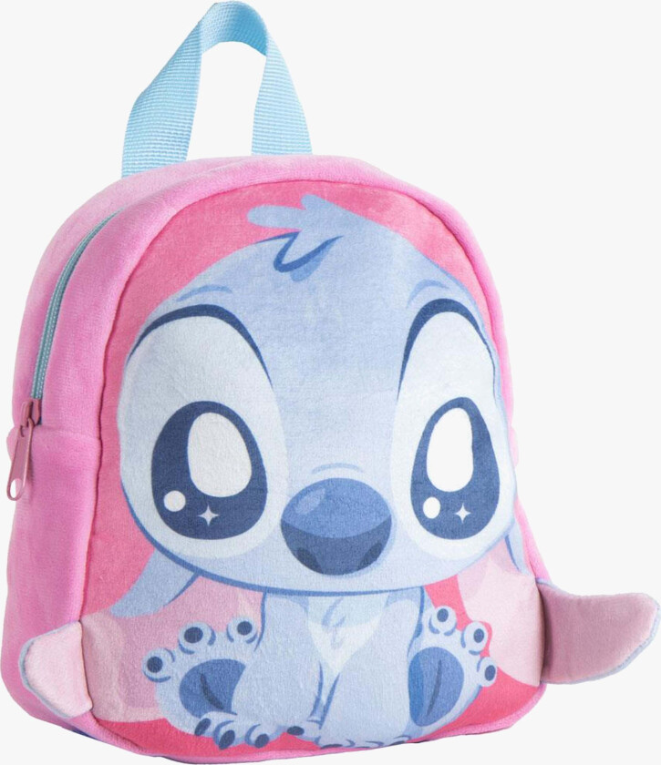 Disney Lilo & Stitch Plysj Ryggsekk, Lyserosa - Ryggsekker - Polyester