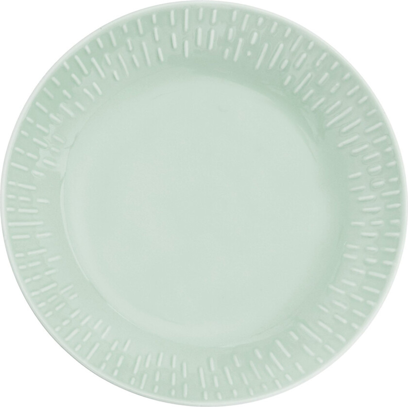 - Life in Colour - Confetti - Pistachio pasta plate w/relief porcelain (13484)