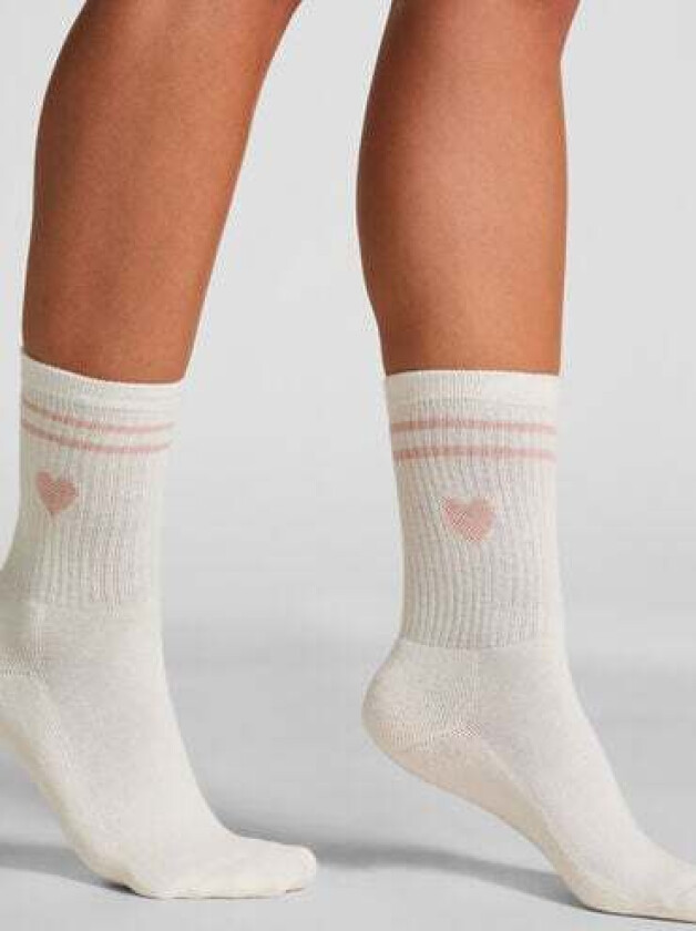Crew-sokker i bomull Hvit