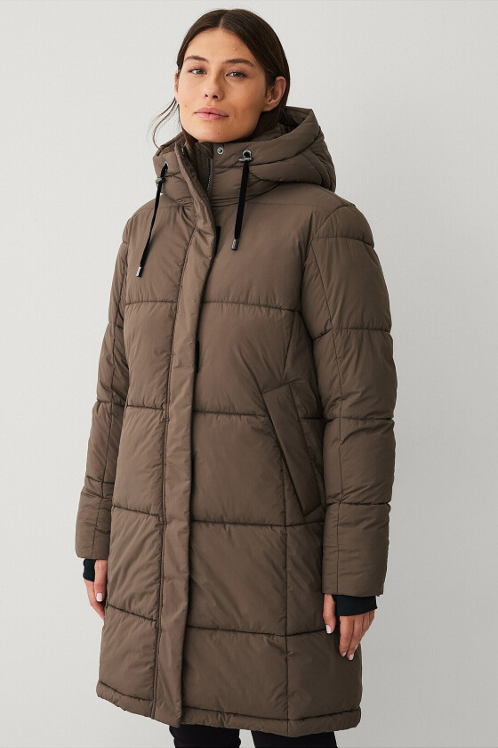 Jakke Gold Warm Parka Matte - Brun