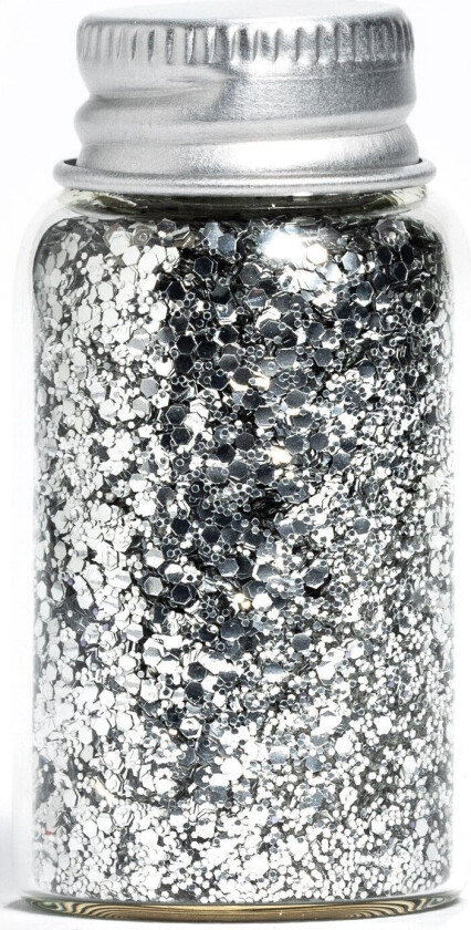 Silver Elegance Hair Glitter 8g