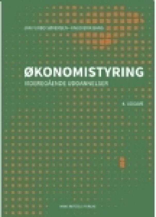 Økonomistyring - videregående uddannelser | Knud Erik Bang Jan Furbo Sørensen | Språk: Dansk