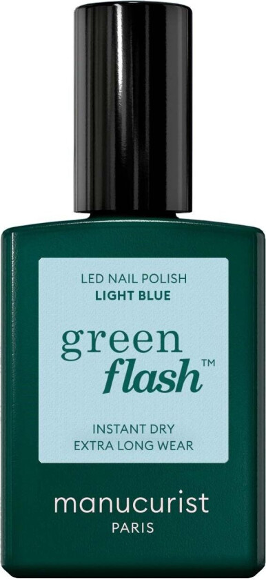 Green Flash Gel Polish Light Blue