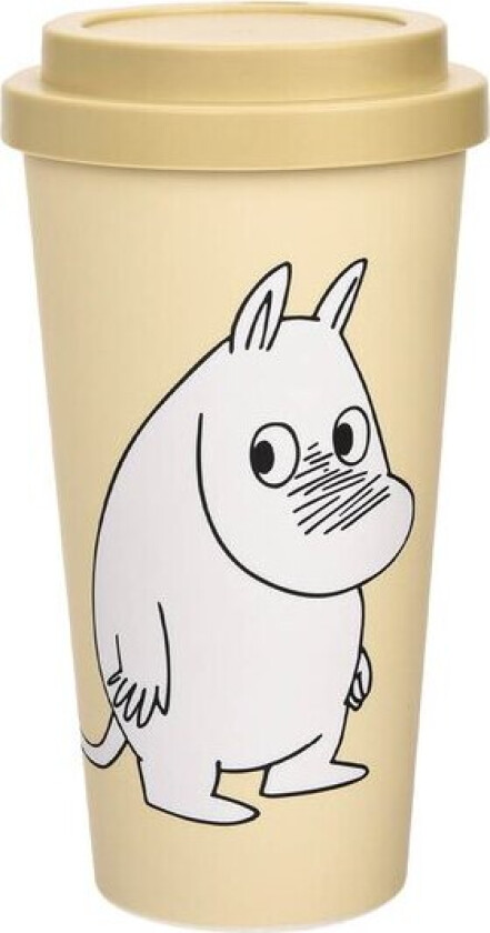 Mummi reisekopp 45 cl Mummitroll sjenert beige